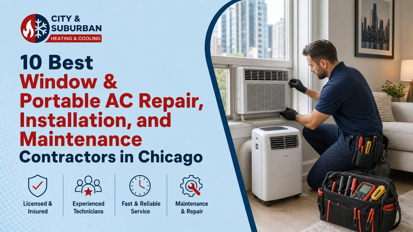 10 Best Window & Portable AC Repair, Installation, and Maintenance Contractors in Chicago
